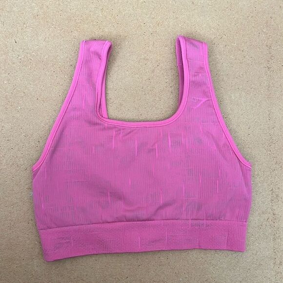 GYMSHARK Pink Sports Bra Small - Picture 1 of 3